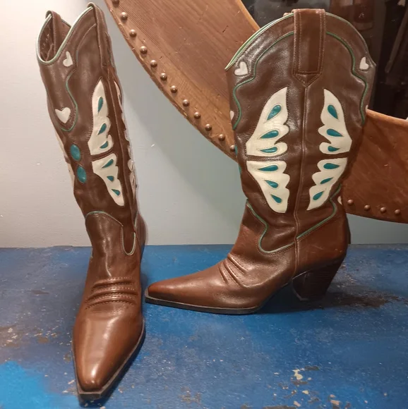 Nine west vintage cowboy boots - Picture 1 of 6